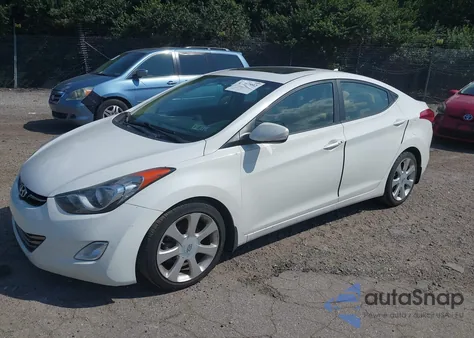 2013 Hyundai Elantra Limited z USA, uszkodzony, nr VIN 5NPDH4AE8DH199853